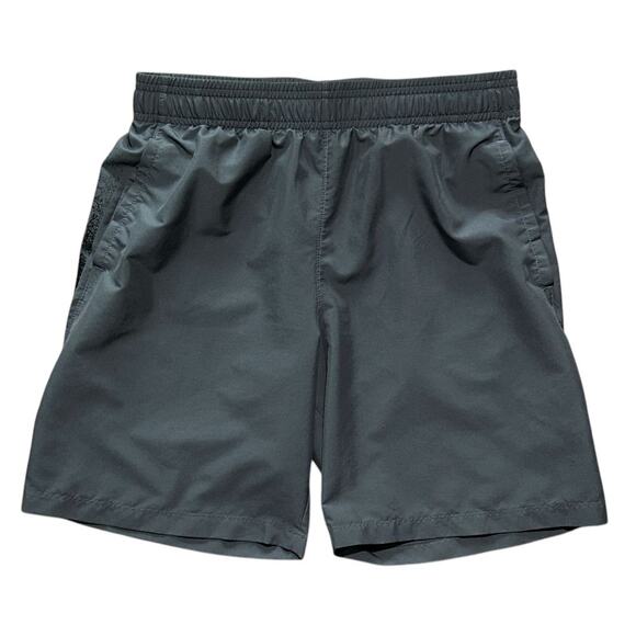 Under Armour Woven Graphic Loose Athletic Gray Shorts Boy's Large - Picture 1 of 8